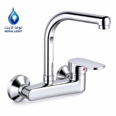 خلاط مطبخ كروم قائم  بتصميم عصري